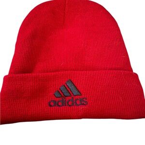Adidas Bold Red Knit Beanie